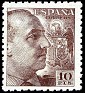 Spain 1940 Franco 10 PTS Castaño Edifil 934